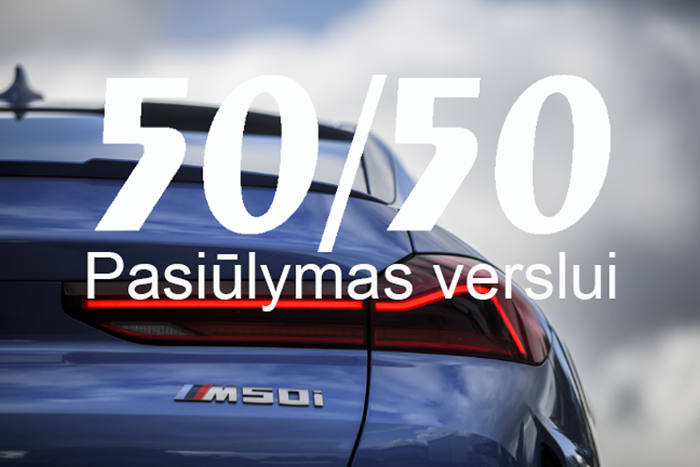 50/50 pasiūlymas verslui
